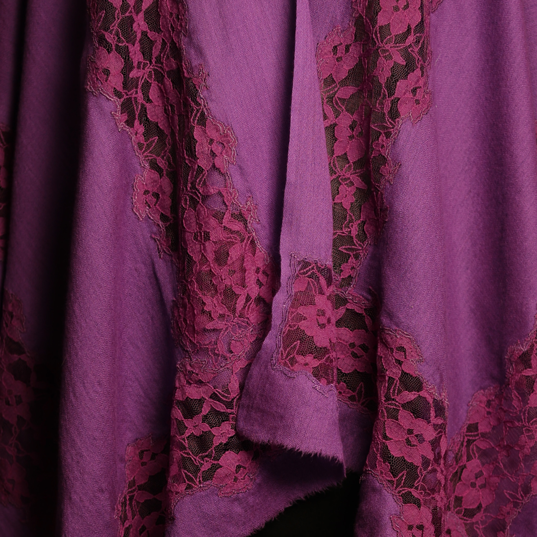 French Lace Cut Work Stole