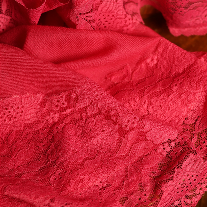 Valentino 4-side lace stole