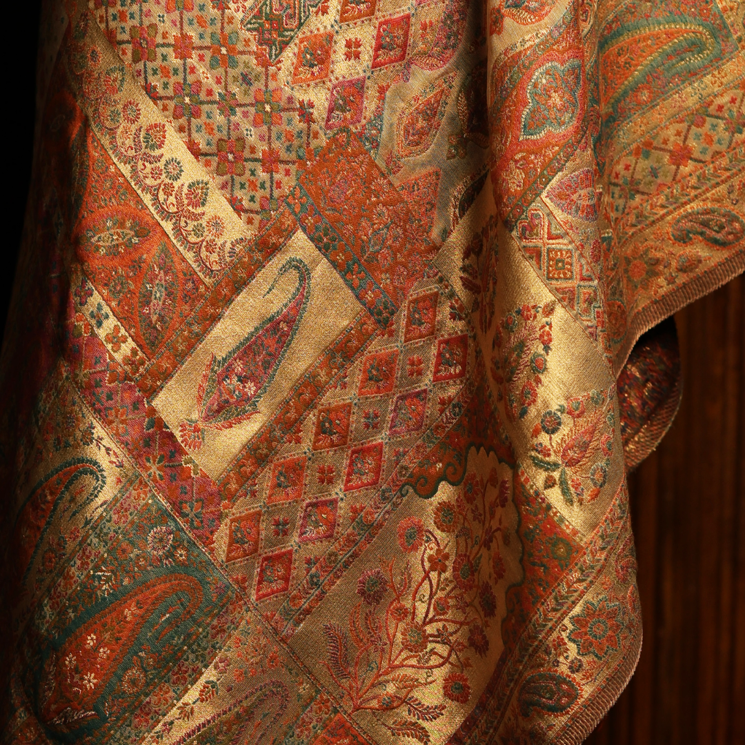 Mulberry Silk Moonlight Stole - Golden Queen