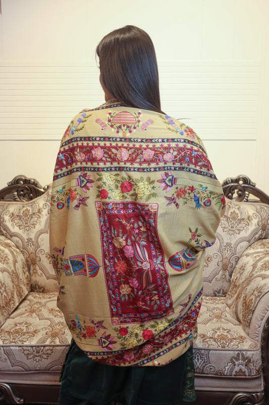Pashmina Kalamkari Shawl