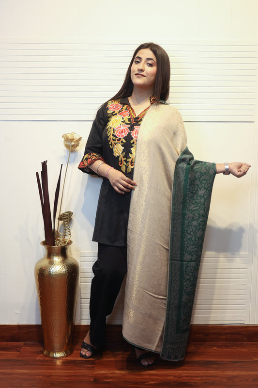 Zari Kani Reversible Stole