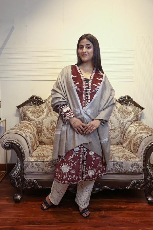 Pashmina Handmade Border Shawl