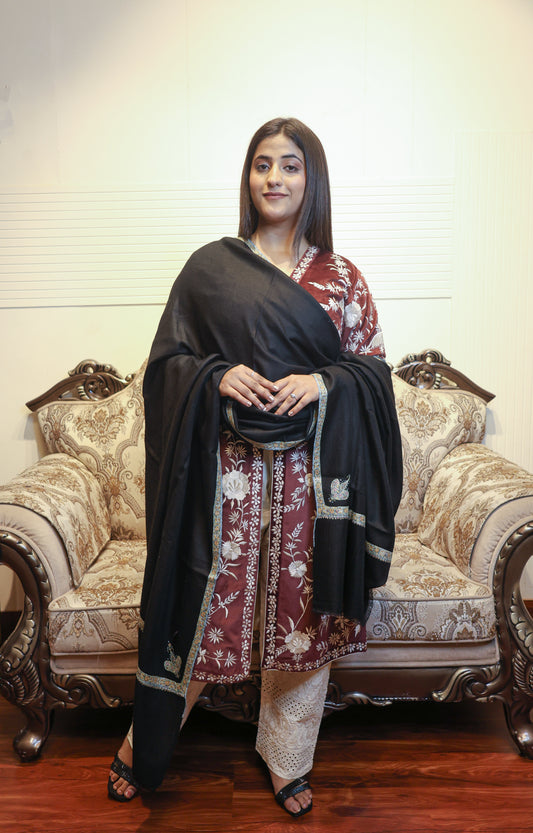 Pashmina Handmade Border Shawl