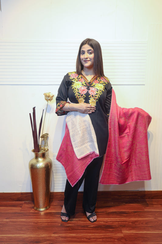 Zari Kani Reversible Stole