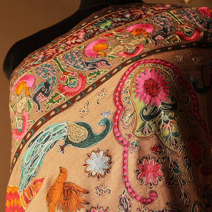 Kalamkari Shawl Cashmere Wool