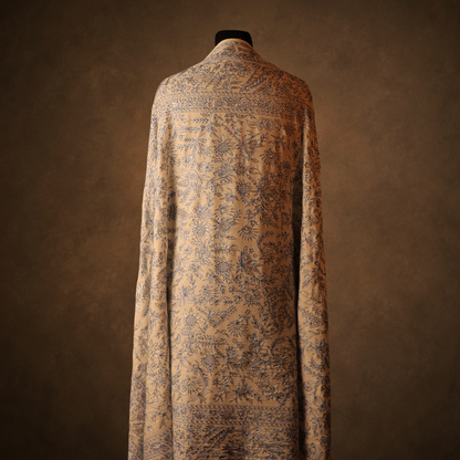 Pashmina Kalamkari Shawl (Silk & Zari)