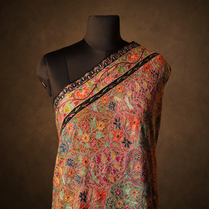 Pashmina Kalamkari Shawl (Silk Thread)