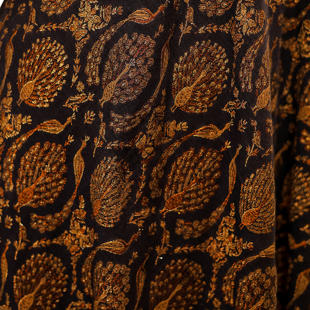 Zari Kani Shawl Peacock With Lining
