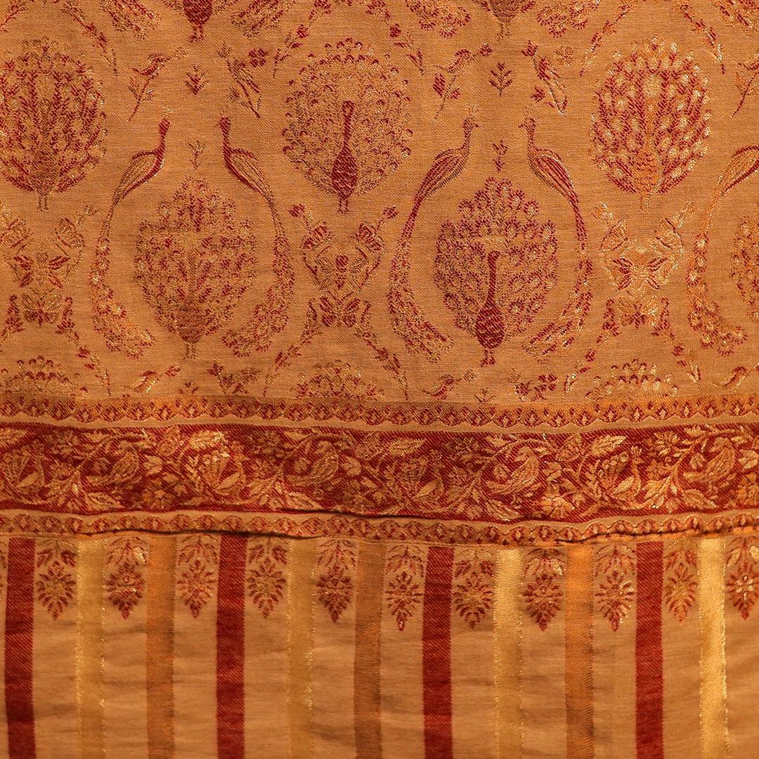 Zari Kani Shawl Peacock With Lining