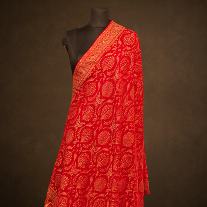 Zari Kani Shawl Peacock With Lining