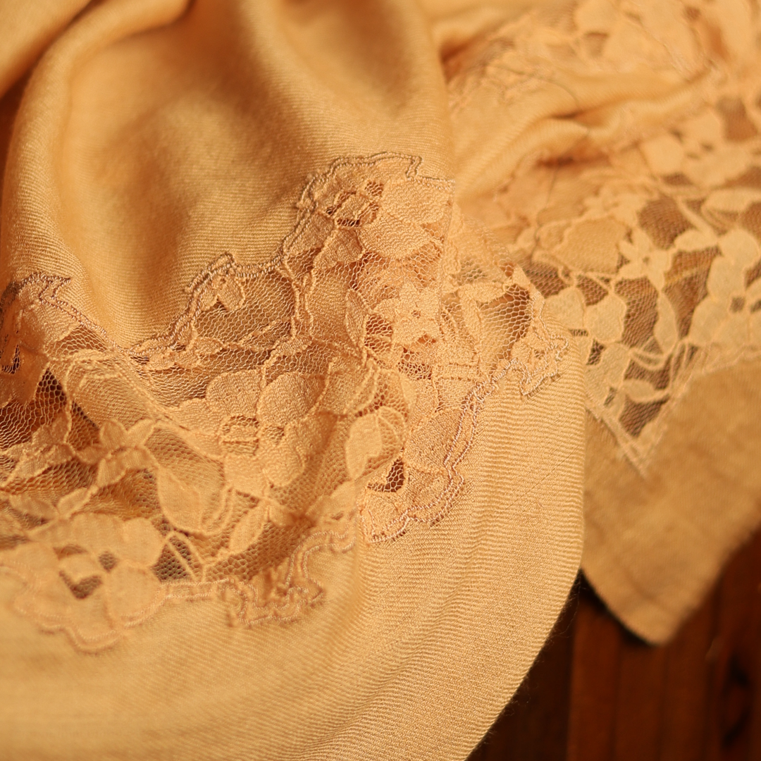 French Lace Cut Work Stole