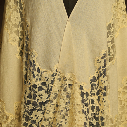 French Lace Cut Work Stole