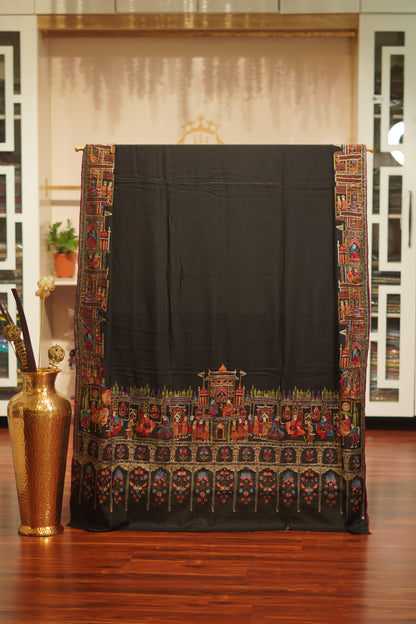 Handmade Kalamkari Pashmina Shawl – Gents Edition