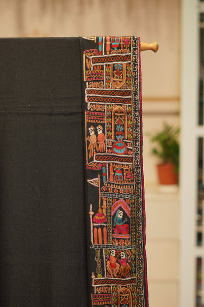 Handmade Kalamkari Pashmina Shawl – Gents Edition