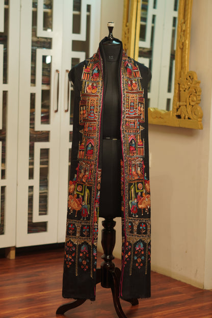 Handmade Kalamkari Pashmina Shawl – Gents Edition