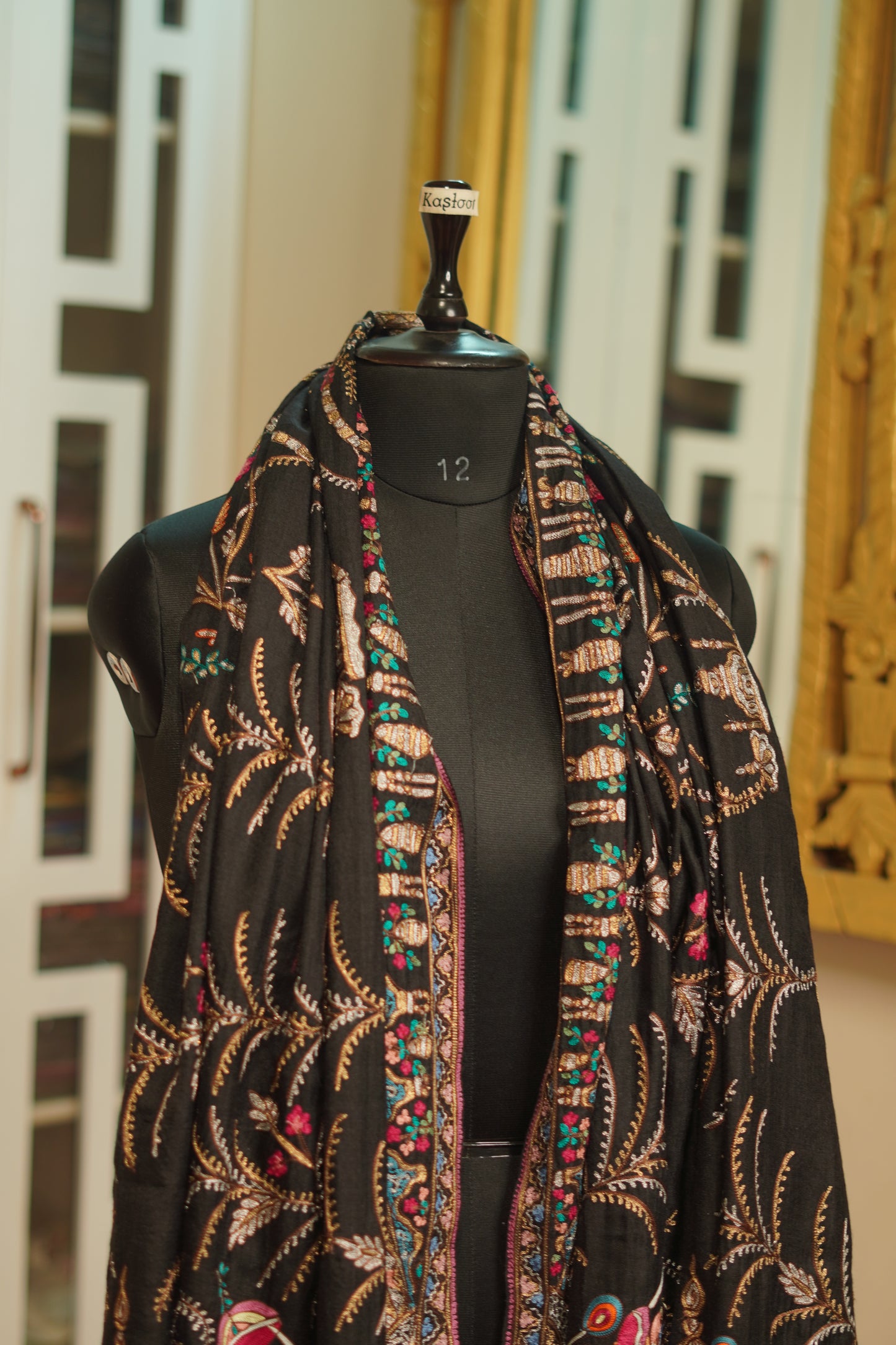 Handmade Kalamkari Gents Size Pashmina Shawl