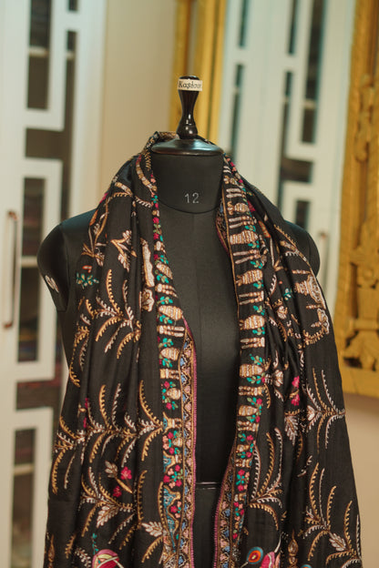 Handmade Kalamkari Gents Size Pashmina Shawl