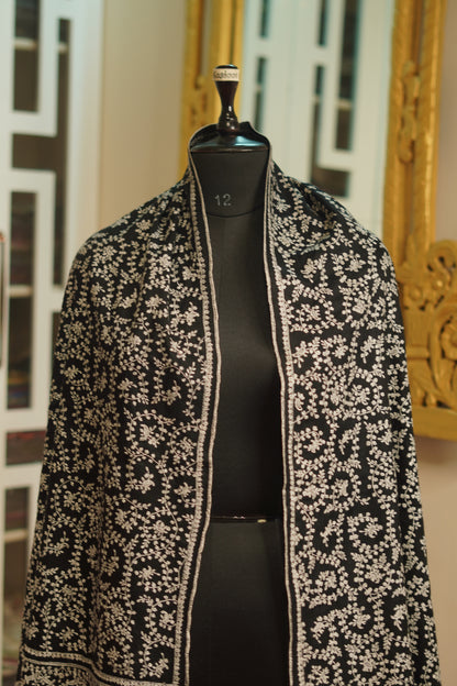 Handloom Sozni Jali Pashmina Shawl