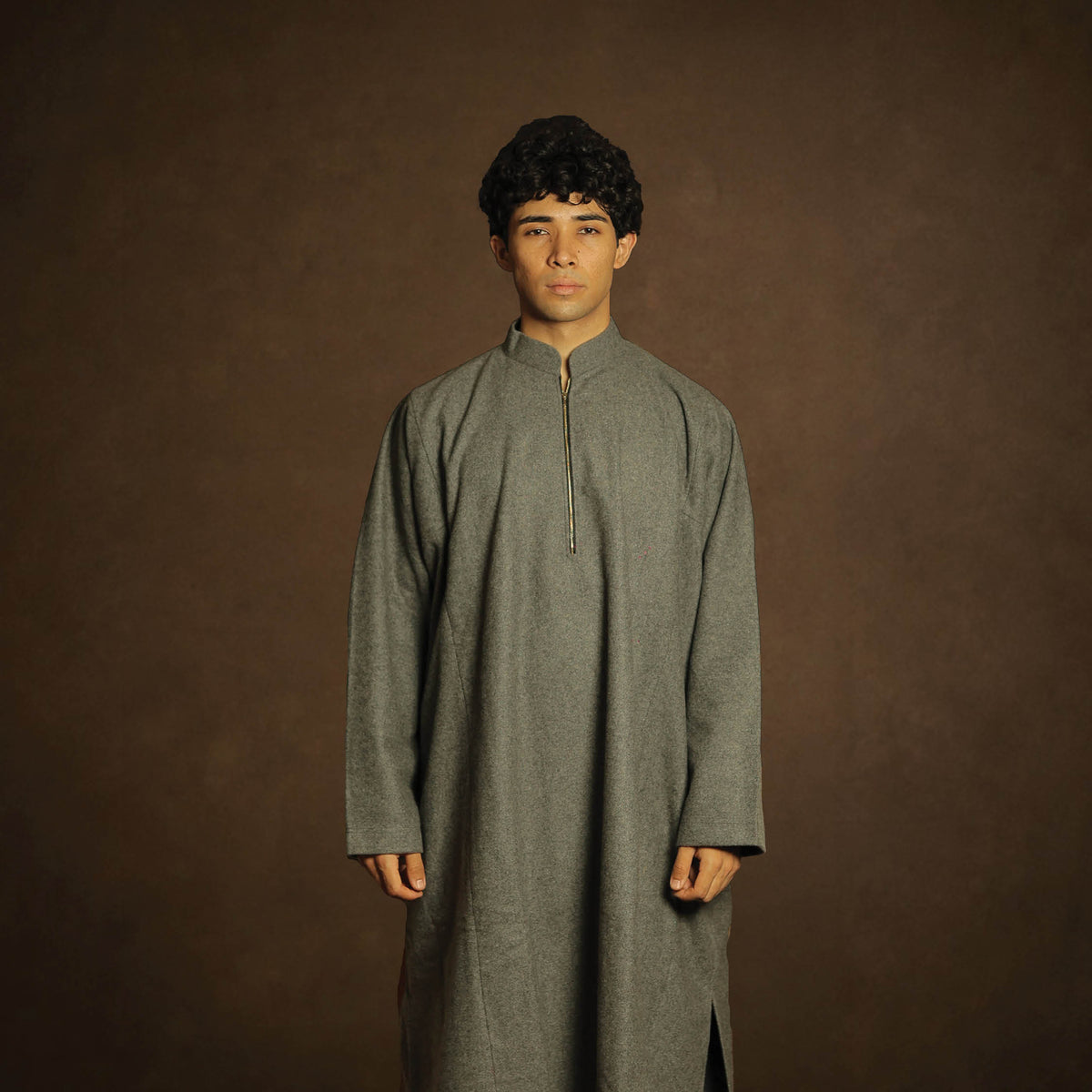 Plain Grey Pheran