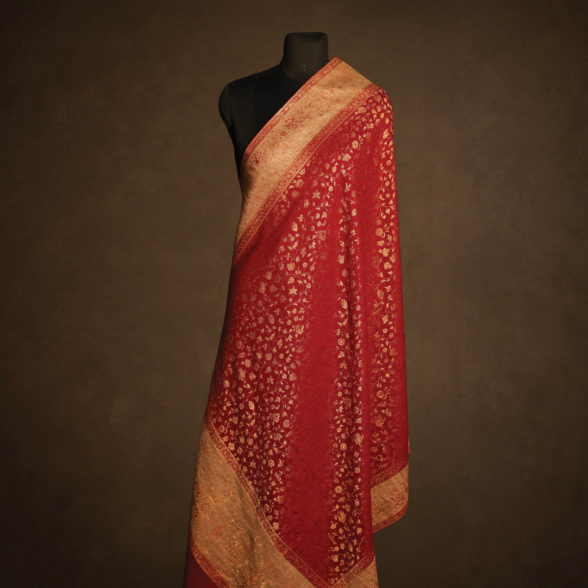Zari Kani Doli Baraat Border Shawl