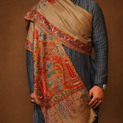 Gents Kalamkari Shawl