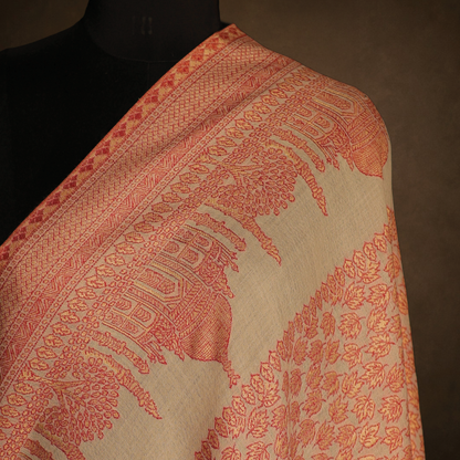 Zari Kani Taj Mahal Shawl