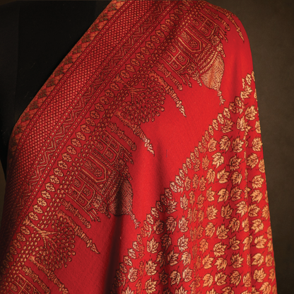 Zari Kani Taj Mahal Shawl