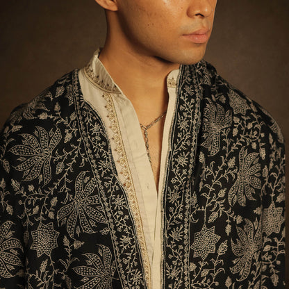 Mens Black Pashmina