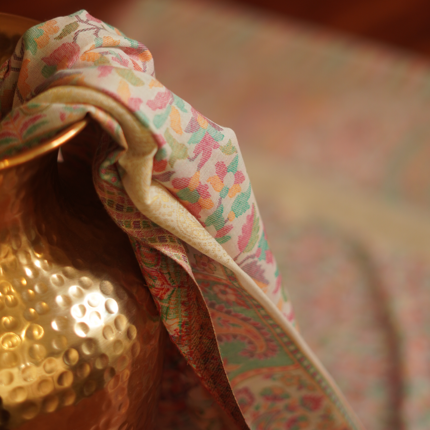 All Season Multi-Color Woven Kani Shawl