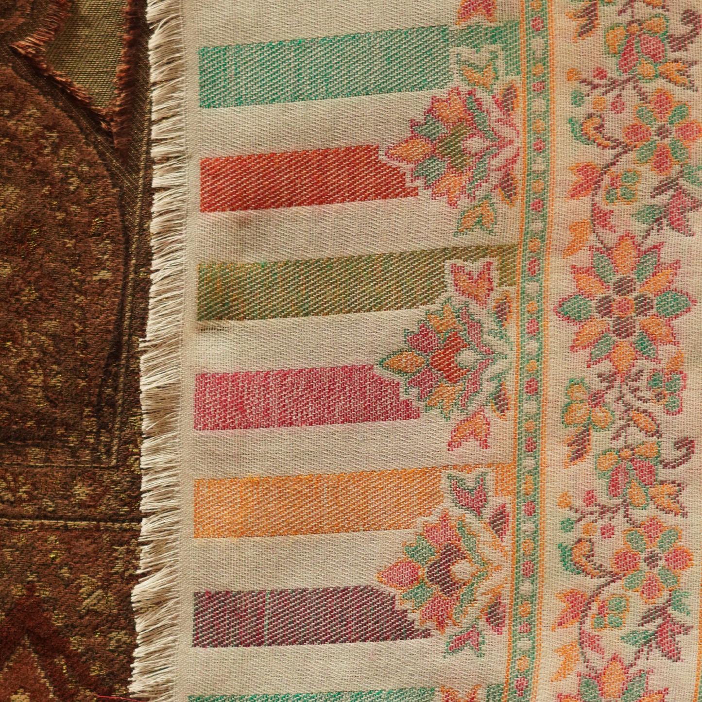 All Season Multi-Color Woven Kani Shawl