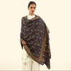 Cashmere Wool Zari Kani Shawl - Indigo