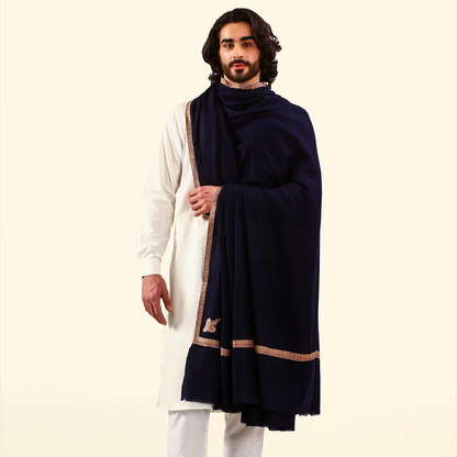 Pashmina Sozni Embroidery Shawl - Dusk