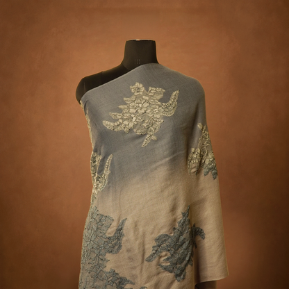 Valentino Lace Fine Wool Stole