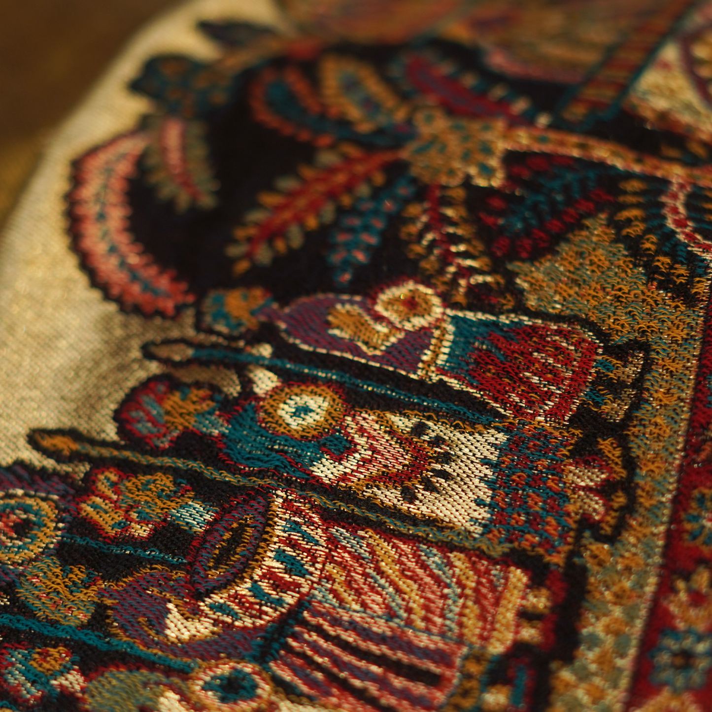 Moonlight Darbar Border Shawl