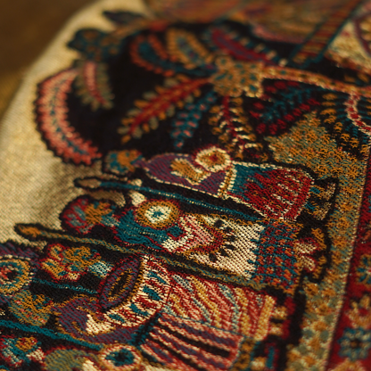 Moonlight Darbar Border Shawl