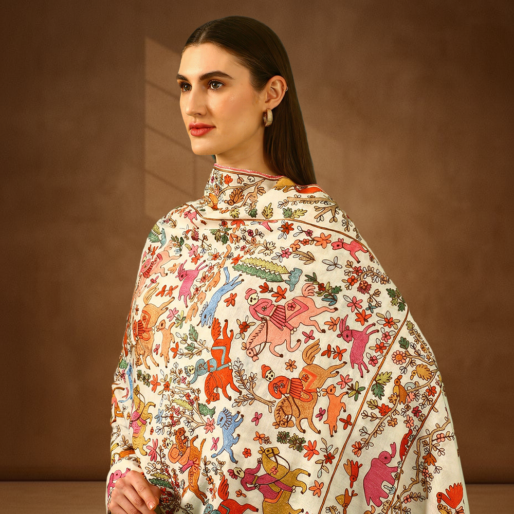 Handmade Kalamkari Shawl