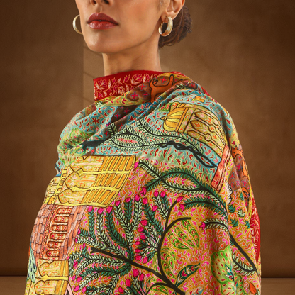 Pashmina Kalamkari Shawl