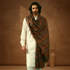 Mens Shawl - Multicolour Stripe