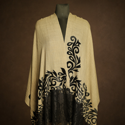 French Lace Cut Work Stole