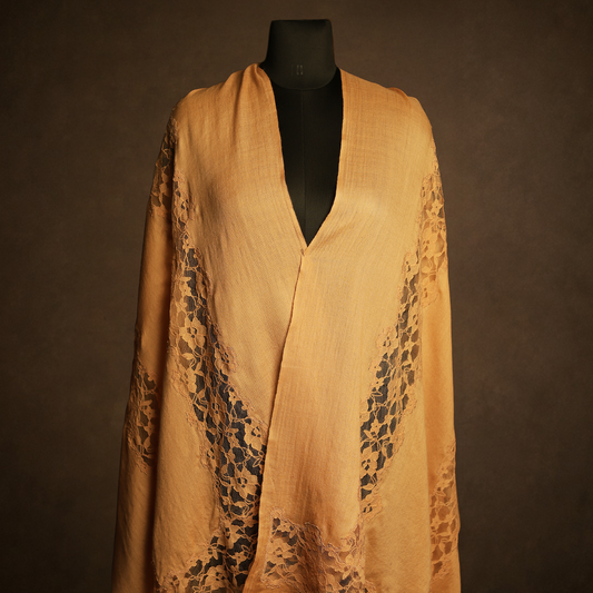 French Lace Cut Work Stole