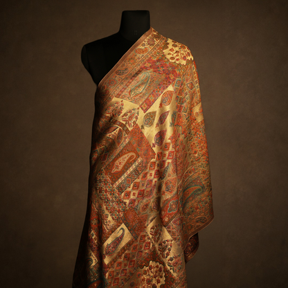 Mulberry Silk Moonlight Stole - Golden Queen