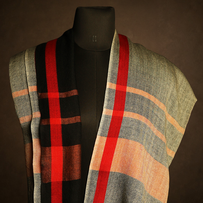Cashmere Wool Herringbone Muffler