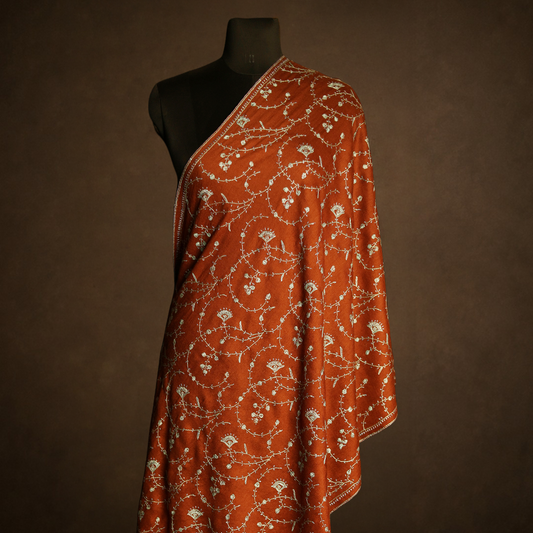 Handmade Sozni Jali Stole