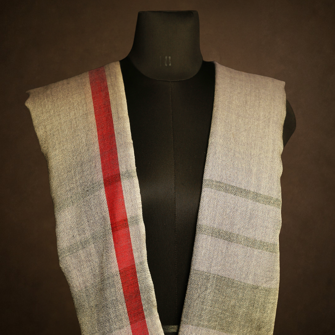 Cashmere Wool Herringbone Muffler