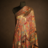Mulberry Silk Moonlight Stole - Mughal Darbar