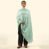 Pashmina Kalamkari Monochrome Shawl - Sage