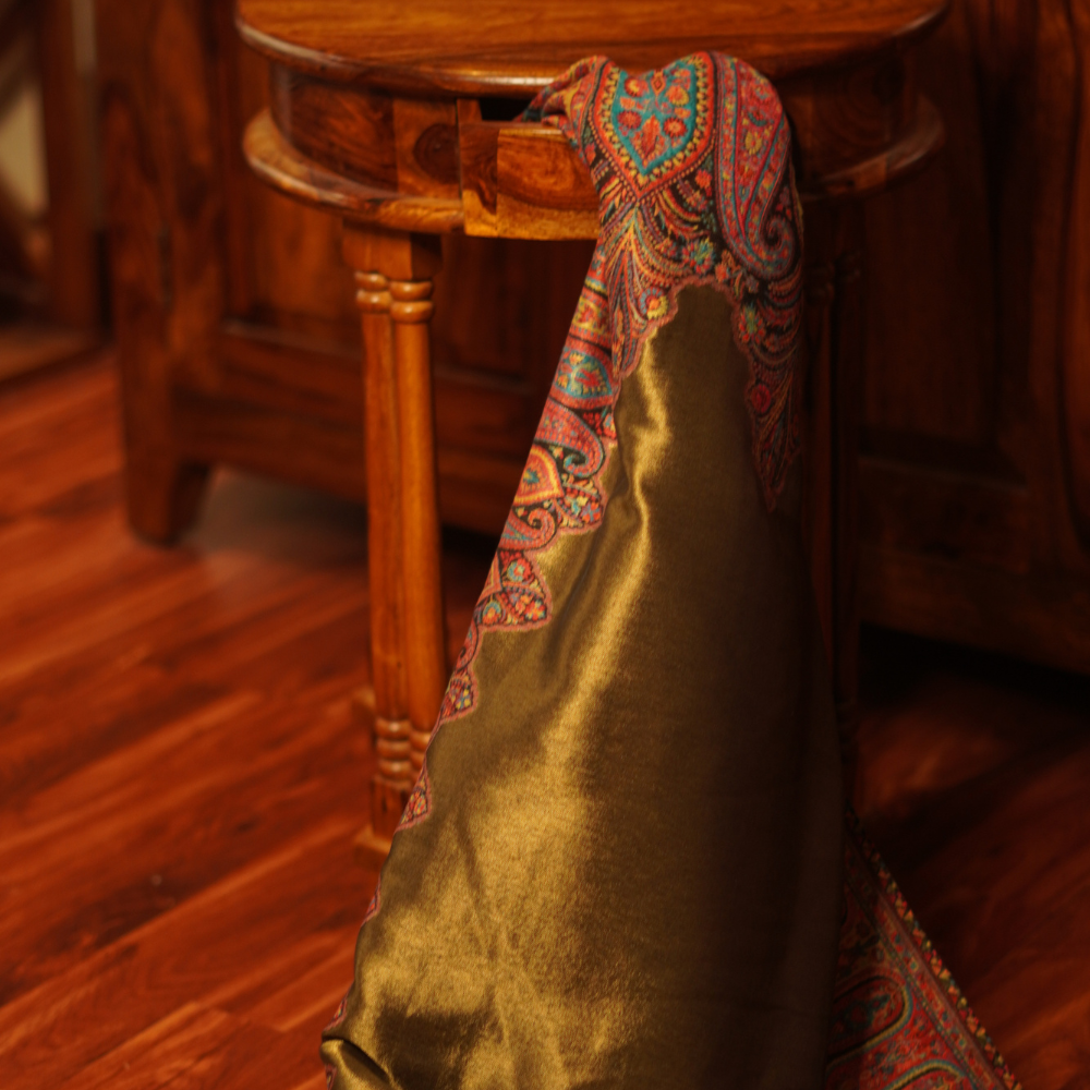 Moonlight Kani Reversible Border Shawl (The Painted Border)
