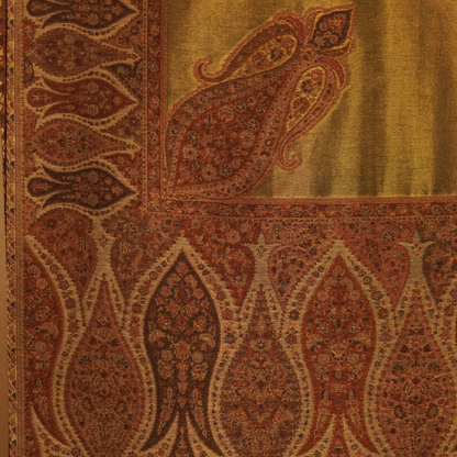 Moonlight Kani Reversible Border Shawl (The Golden Field)