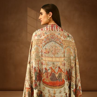 Mughal Darbar Zari Kani Shawl
