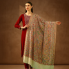 Paisley Design Paper Mache Sozni Jamawar Pashmina Shawl